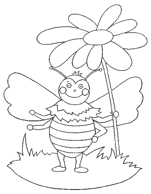 Pszczoły kolorowanki